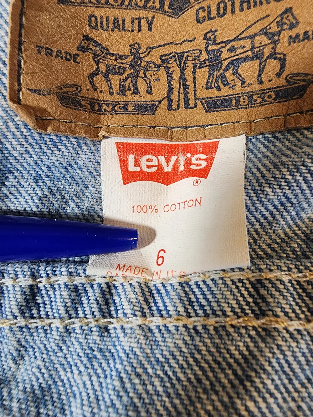 Kids' Vintage Levi's Light Acid-Wash Jean Jacket